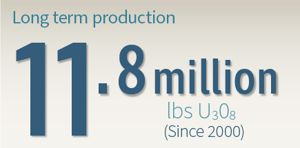 Infographic - 11.8 million lbs triuranium octoxide (Since 2000)
