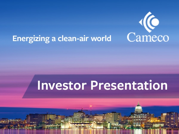 Cameco Investor Presentation cover