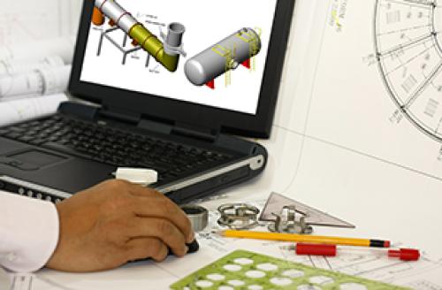An image of a hand on a laptop mouse creating designs on the screen